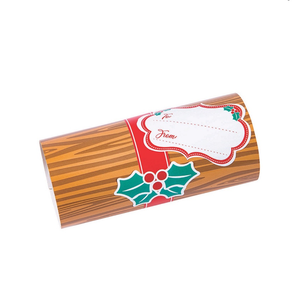 Holiday Log Favor Boxes - 12 Pc.